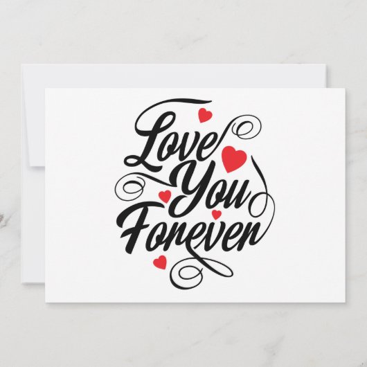 愛は永遠に 招待状 (裏面)