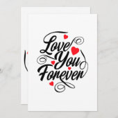 愛は永遠に 招待状 (正面/裏面)