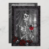 愛は永遠のゴシックウェディング 招待状 (正面/裏面)