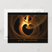 愛は永遠の郵便はがきを燃やします ポストカード (正面/裏面)