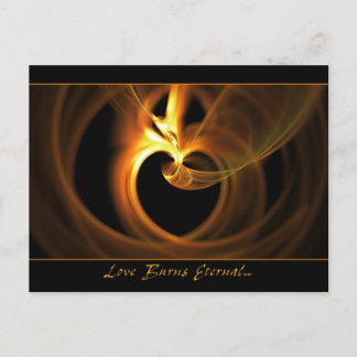 愛は永遠の郵便はがきを燃やします ポストカード