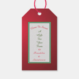 愛は汝らの赤い贈り物だ ギフトタグ