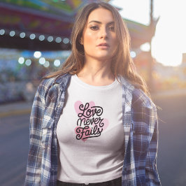 愛は決してクリスチャンのバレンタインハート トライブレンドＴシャツ