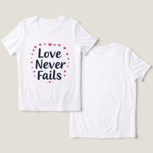 愛は決してグラフィックTシャツに失敗しない トライブレンドTシャツ