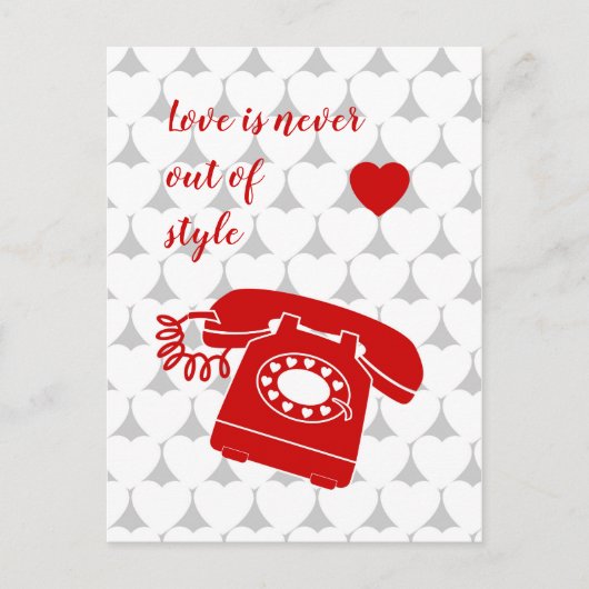 愛は決してスタイル ポストカード (正面)