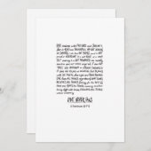 愛は決してミニマルな者を失わない シーズンカード (正面/裏面)