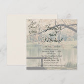愛は決して失われない写真付き結婚式招待状 招待状 (正面/裏面)