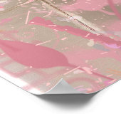 愛は決して失敗しないコーンフラワーのコラージュ ポスター (角)