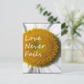 愛は決して失敗しないデイジー1コリント13 ポストカード (スタンド正面)