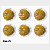 愛は決して失敗しないデイジー1コリント13 ラウンドシール (シート)