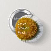愛は決して失敗しないデイジー1コリント13 缶バッジ (正面&裏面)