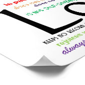 愛は決して失敗しないポスター（非夫婦） 14 x 11 ポスター (角)