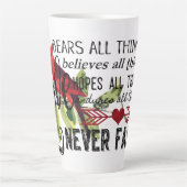 愛は決して失敗しないラテ カフェラテマグ (正面)