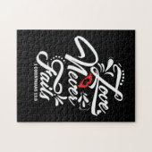 愛は決して失敗しない1コリント13:8 ジグソーパズル (横)