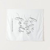 愛は決して失敗しない | コリントの第一 13:8 タペストリー (正面(横))