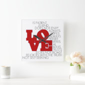 愛は決して失敗しない – 壁時計 (ホーム)