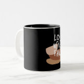 愛は決して失敗しない – 永遠のクリスチャン引用文 ツートーンマグカップ (正面左)