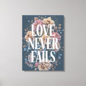 愛は決して失敗しない－花で綴る感動のアート キャンバスプリント (正面)