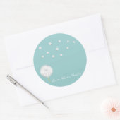 愛は決して失敗しないDandelion 1コリント13 ラウンドシール (封筒)