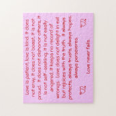 愛は決して失敗しません ジグソーパズル (縦)