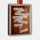 愛は決して失敗しません メタルオーナメント (右)