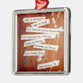 愛は決して失敗しません メタルオーナメント (左)