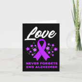 愛は決して忘れアルツハイマー病の認識を終わらせない カード (正面)