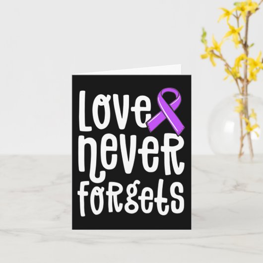 愛は決して思い出す問題アルツハイマーの終わり カード (黄色い花)