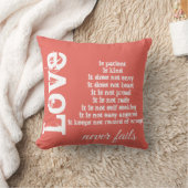 愛は決して枕を失敗しません クッション (ブランケット)