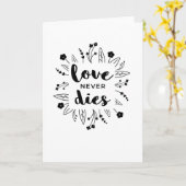 愛は決して死なない同情カード カード (黄色い花)