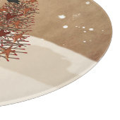 愛は決して溶けない雪だるまガラスの切断ボード カッティングボード (角)