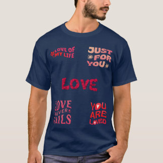 愛は決して滅びない 愛 タイポグラフィ ボーイ Tシャツ