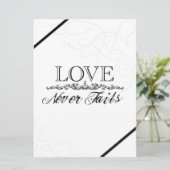 愛は決して結婚式招待状を失敗しません 招待状 (スタンド正面)