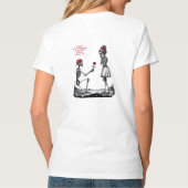 愛は決して色褪せない スケルトンカップル Tシャツ (裏面)