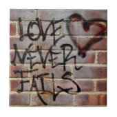 愛は決して落書きを失敗しません タイル (正面)
