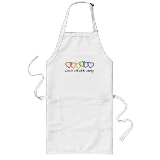 愛は決して間違ったエプロンではないです ロングエプロン (正面)