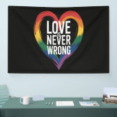 愛は決して間違っていないプライドマンスLGBT 横断幕 (トレードショー)