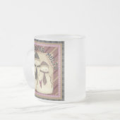 愛は決して雪だるまのマグを溶かしません フロストグラスマグカップ (正面左)