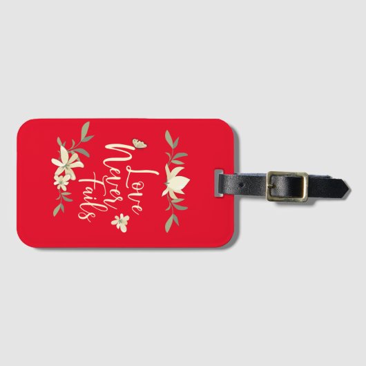 愛は決してJW 2019年の国際的な大会を失敗しません ラゲッジタグ (正面横)