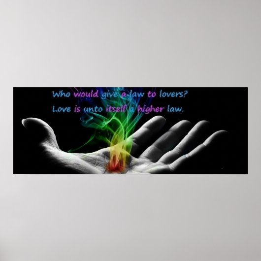 愛は法律より高い ポスター (正面)