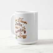 愛は洗濯の日でも決して失敗しない – インスパイアb コーヒーマグカップ (正面左)