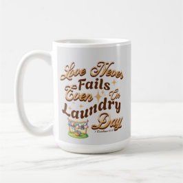 愛は洗濯の日でも決して失敗しない – インスパイアb コーヒーマグカップ