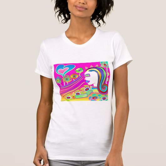 愛は活気付きます: 夢の宇宙 Tシャツ (正面)