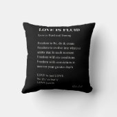 愛は流動的な詩詩 クッション (裏面)