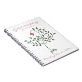 愛は深く定着させたメイド・オブ・オーナー（花嫁付き添い人）のノートです ノートブック (右側)