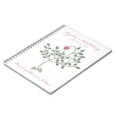 愛は深く定着させたメイド・オブ・オーナー（花嫁付き添い人）のノートです ノートブック (左側)