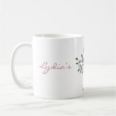 愛は深く定着させたメイド・オブ・オーナー（花嫁付き添い人）のマグです コーヒーマグカップ (左)