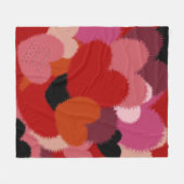 愛は温かくて曖昧パーソナライズされただ フリースブランケット (正面(横))