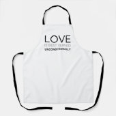 愛は無条件に最高の仕えられる エプロン (正面)