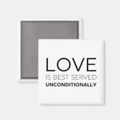 愛は無条件に最高の仕えられる マグネット (正面/裏面)